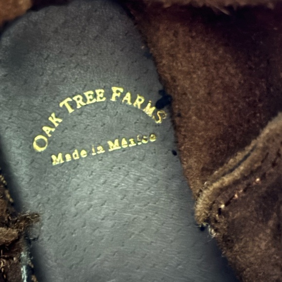 Oak Tree Farms Mid Calf Leather Square Toe Womens Cowgirl Boots - Picture 10 of 13